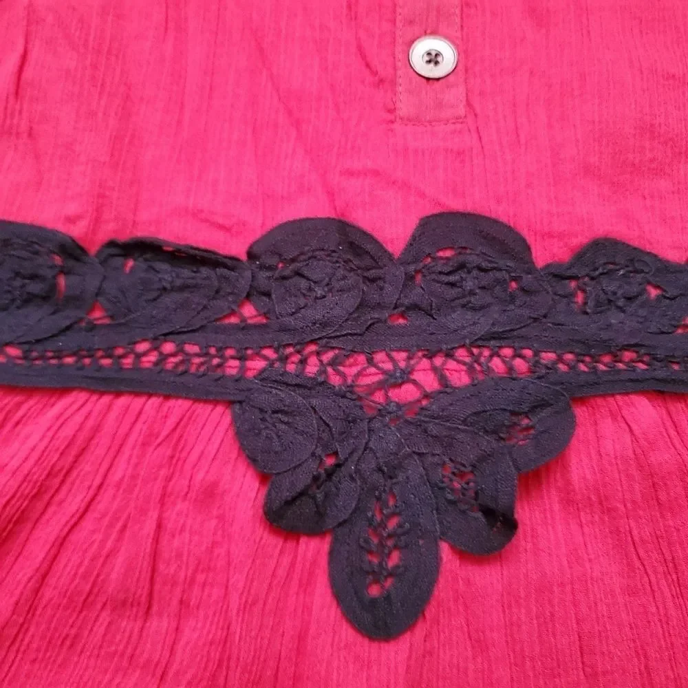Jak & Peppar Girls Size 6X Crimson Sleeveless Love Sick Flared Top